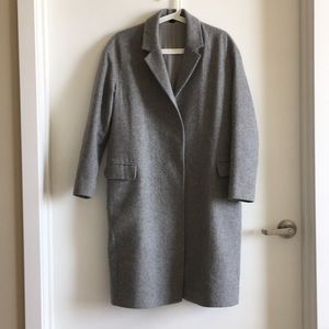 AllSaints Heather Gray Coat - Size XS